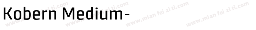 Kobern Medium字体转换